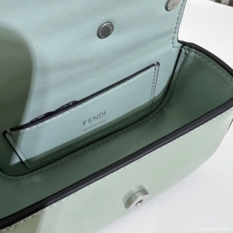 Cheap HOT Leather In Bag Green Calf Fendi F Nano 0819